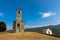 Beautiful famous roman church of San Michelle built in the 12th century on the outskirts of Murato in the Nebbio Corsica