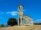 Beautiful famous roman church of San Michelle built in the 12th century on the outskirts of Murato in the Nebbio Corsica