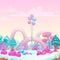 Beautiful fantasy sweet world background.