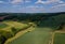 Beautiful farmlands from above - rural scenery