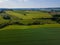 Beautiful farmlands from above - rural scenery