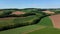 Beautiful farmlands from above - rural scenery