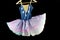 Beautiful female ballet dancer costume