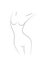 Beautiful female body symbol. Plastic surgery, liposuction logo