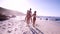 Beautiful female friends having fun at the beach