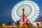 Beautiful Ferris Wheel Spinning Long Exposure Neons