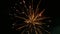 Beautiful festive fireworks on the background of the night sky, background, copy space