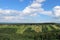 Beautiful fields with clouds at Lendva