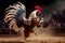 beautiful fighting rooster attracts audience in cockfights