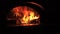 Beautiful Fire Close Up Slow Motion. Video Clip of Burning Firewood in the Fireplace. Firewood Burn in the wood burning