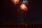 Beautiful firework in honor of the Moscow Victory Day Parade.