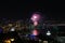 Beautiful fireworks over the city of Baku. Azerbaijan. 2016 year