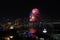 Beautiful fireworks over the city of Baku. Azerbaijan. 2016 year