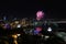 Beautiful fireworks over the city of Baku. Azerbaijan. 2016 year