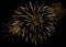 Beautiful fireworks  with  sparks at night sky. Vector illustration