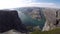 Beautiful fjord in Norway. View from the top