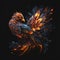 Beautiful Flaming Phoenix. Generative AI