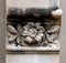 Beautiful floral detail on the column