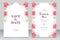 Beautiful floral frame multi purpose wedding invitation card template