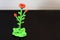 Beautiful flower from plasticine