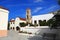 Beautiful flowery convent Agia Varvara in Syros, superb Cyclades islands