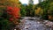 Beautiful foliage colors from White Mountains near Swift River in October