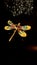 Beautiful folk art dragonfly