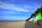 Beautiful Folkestone Beach scenic view Kent UK