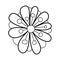 Beautiful Folkloric Flower, Nature Inspired Design Element