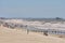 Beautiful Folly Beach, SC with pier in backgroun