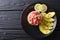 Beautiful food: fresh tuna tartar with lime, avocado and sesame