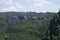 Beautiful forest and rock panorama from the Schrammsteine mountains
