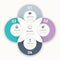 Beautiful four infographic circle business option element