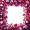 beautiful frame of rubies to make a ruby jewel frame or border