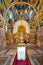 Beautiful frescoes on the wall of the Orthodox church.