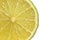 Beautiful fresh and bright sliced lime close-up, isolated