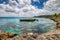 Beautiful Fringing Coral Reef on the coast of Mare, New Caledonia