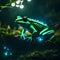 Beautiful frog at night - ai generated image