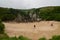 Beautiful Front Shot Of The Beach Of Gulpiyuri In The Council Of Llanes. Nature, Travel, Landscapes, Beaches