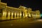 Beautiful frontage of railway station in Baku