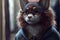 Beautiful furry fox, digital illustration painting artwork