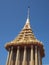 Beautiful gable of the famous temple