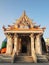 Beautiful gable of the famous temple