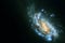 A beautiful galactic spiral in dark space. Elements of this image were furnished by NASA