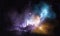 Beautiful Galaxy Nebula Glowing Dust Clouds