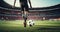 The Beautiful Game. Precision Kicking on the Football Field\\\'s Green Expanse. Generative AI