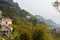 Beautiful Gangtok the capital city of Sikkim, India with green mountains in background