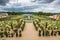 Beautiful garden in a Famous palace Versailles, France