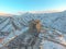 Beautiful Garni Temple In Armenia, in winter.