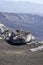 Beautiful general view Torre del Filosofo of the slopes of volcano Mount Etna on the sunny day, Sicily, Italy